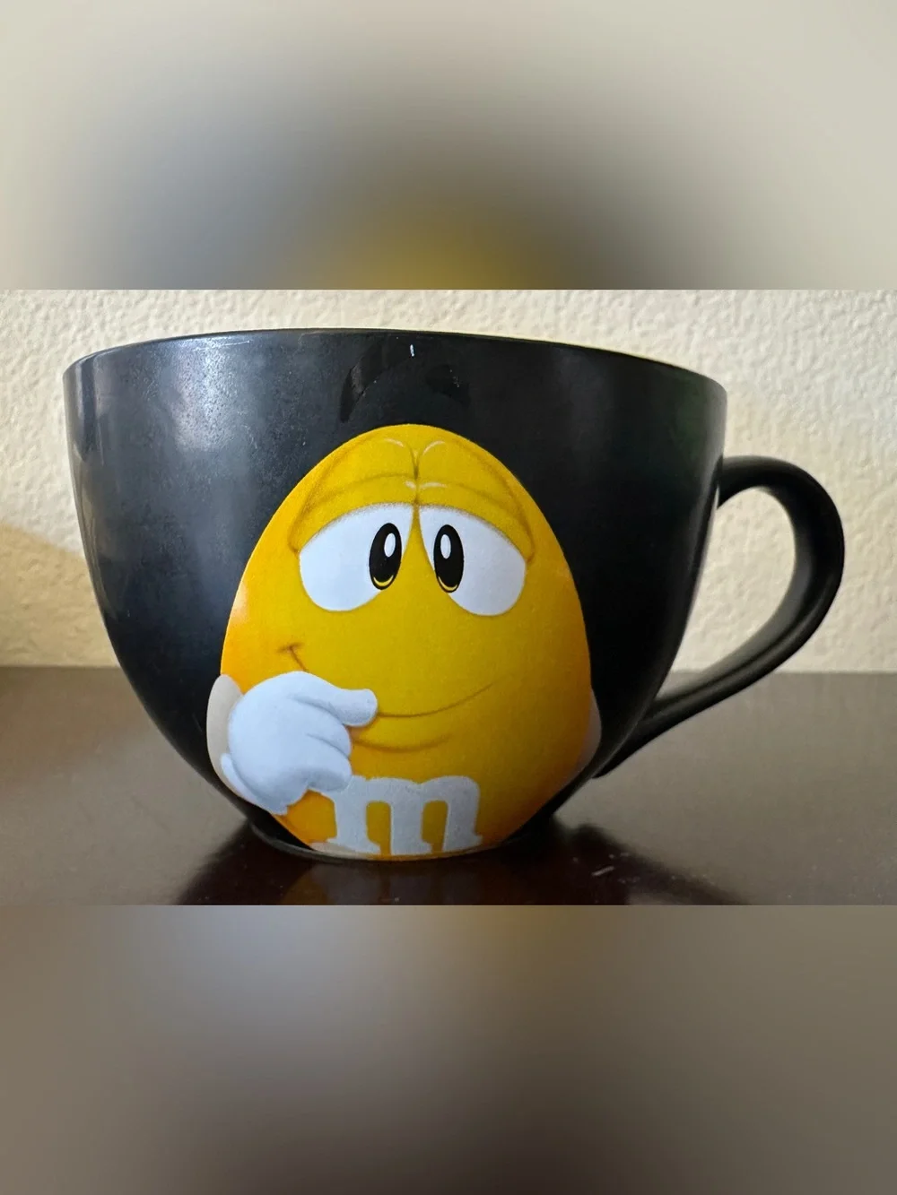 M&M'S Yellow Character Black Mug